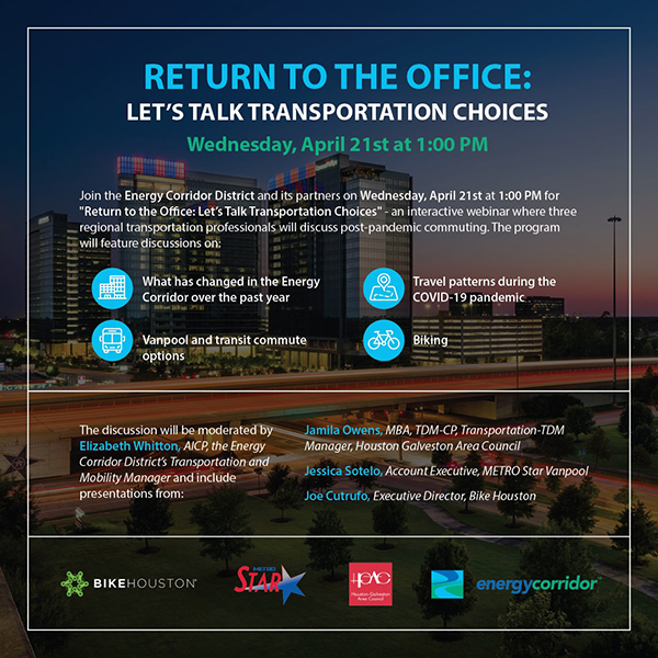 Return to the Office: Let's Talk Transportation Choices Webinar
